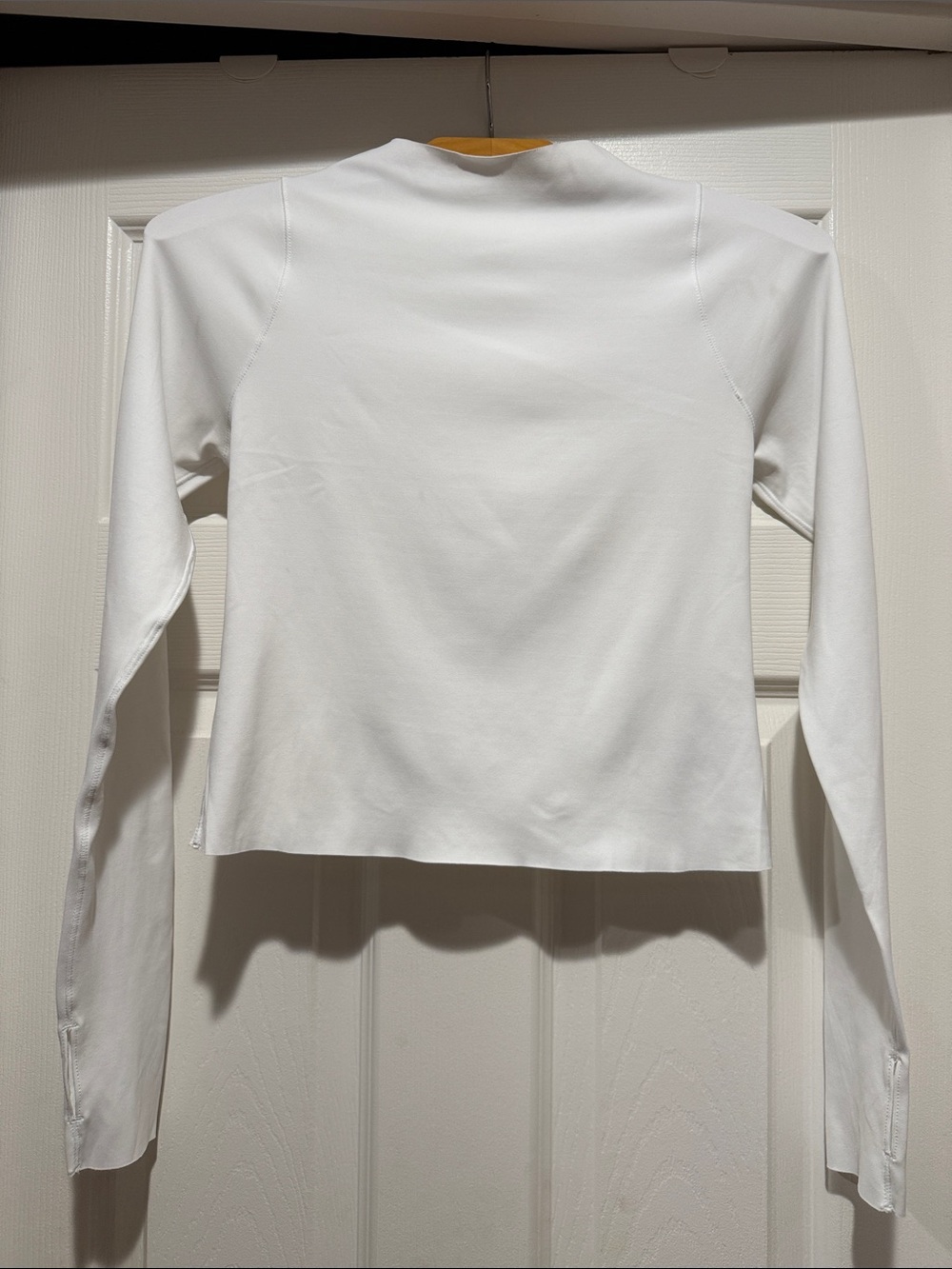 Nike Zenvy- Dri Fit Women's Long-Sleeve Crew Neck Top in White